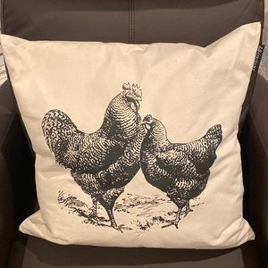 Decorative Accent Pillow CHICKENS